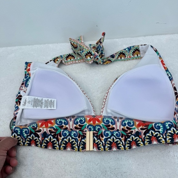 Boden Merano Deep V-Neck Bikini Top 2 piece bikini set vacation summer u… - Picture 8 of 11